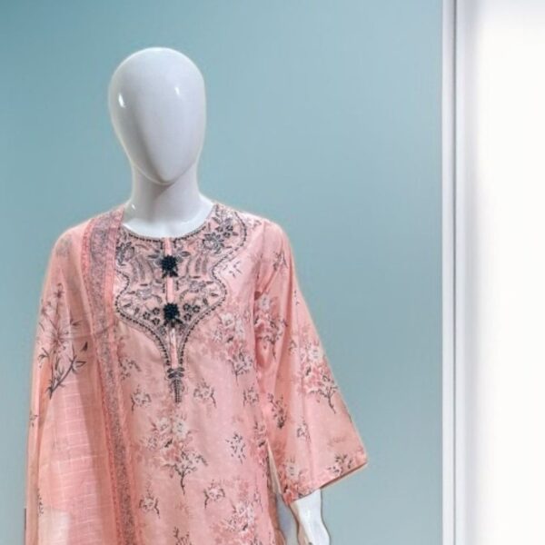 3 PC Embroidered Khadi (Pret)