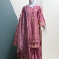 3 PC Embroidered Lawn (Pret) - Image 4