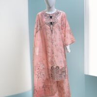 3 PC Embroidered Khadi (Pret) - Image 2