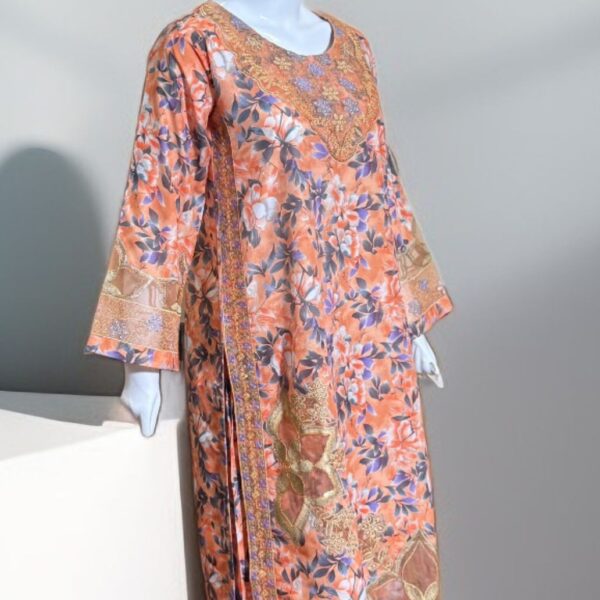 3 PC Embroidered Khadi (Pret)