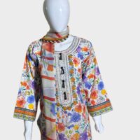 3 PC Schiffli Embroidered Lawn (Pret) - Image 2