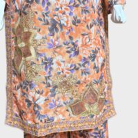 3 PC Embroidered Khadi (Pret) - Image 2