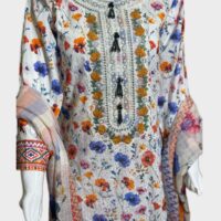 3 PC Schiffli Embroidered Lawn Suit (Pret) - Image 3