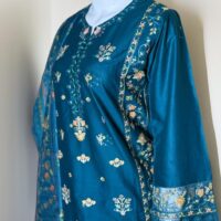 3 PC Embroidered Lawn (Pret) - Image 4