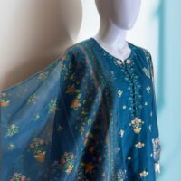 3 PC Embroidered Lawn (Pret) - Image 2