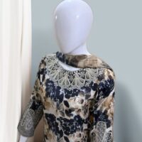 3 PC Boring Embroidered Slub Lawn (Pret) - Image 2