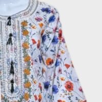 3 PC Schiffli Embroidered Lawn Suit (Pret) - Image 2