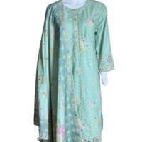 3 PC Embroidered Winter Cotton (Pret) - Image 5