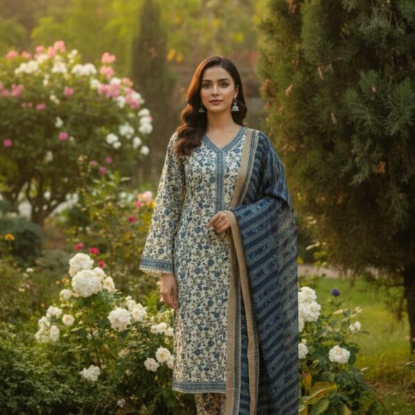 3 PC Printed Khaddar (Pret)