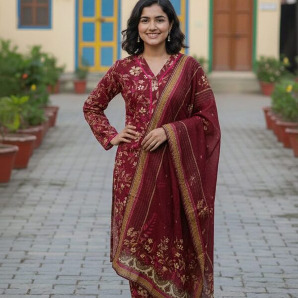 3 PC Printed Khaddar (Pret)