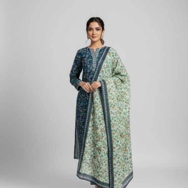 3 PC Printed Khaddar (Pret)