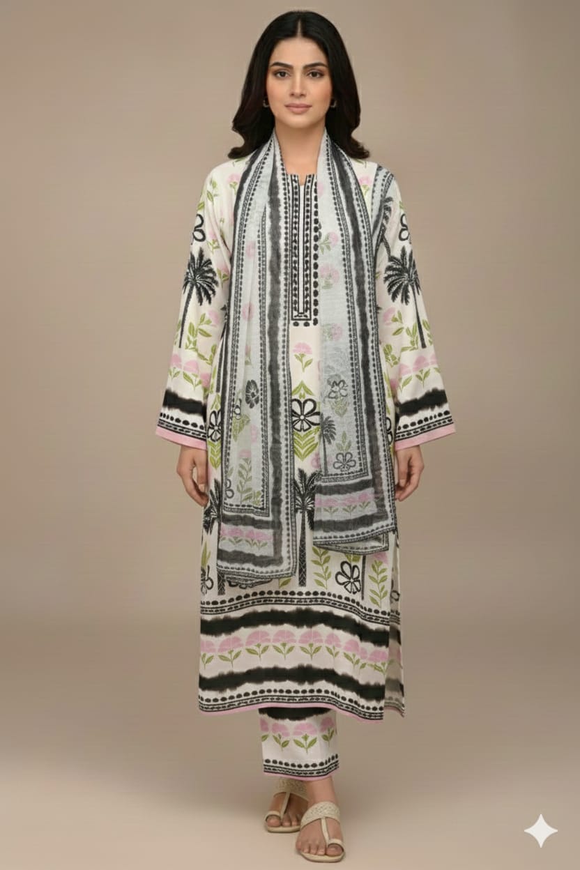 3 PC Printed Grip Silk (Pret) - Image 3