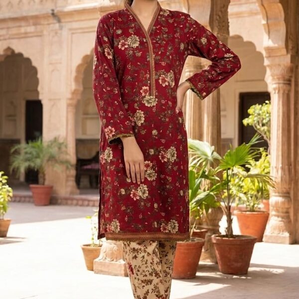 3 PC Printed Khaddar (Pret)
