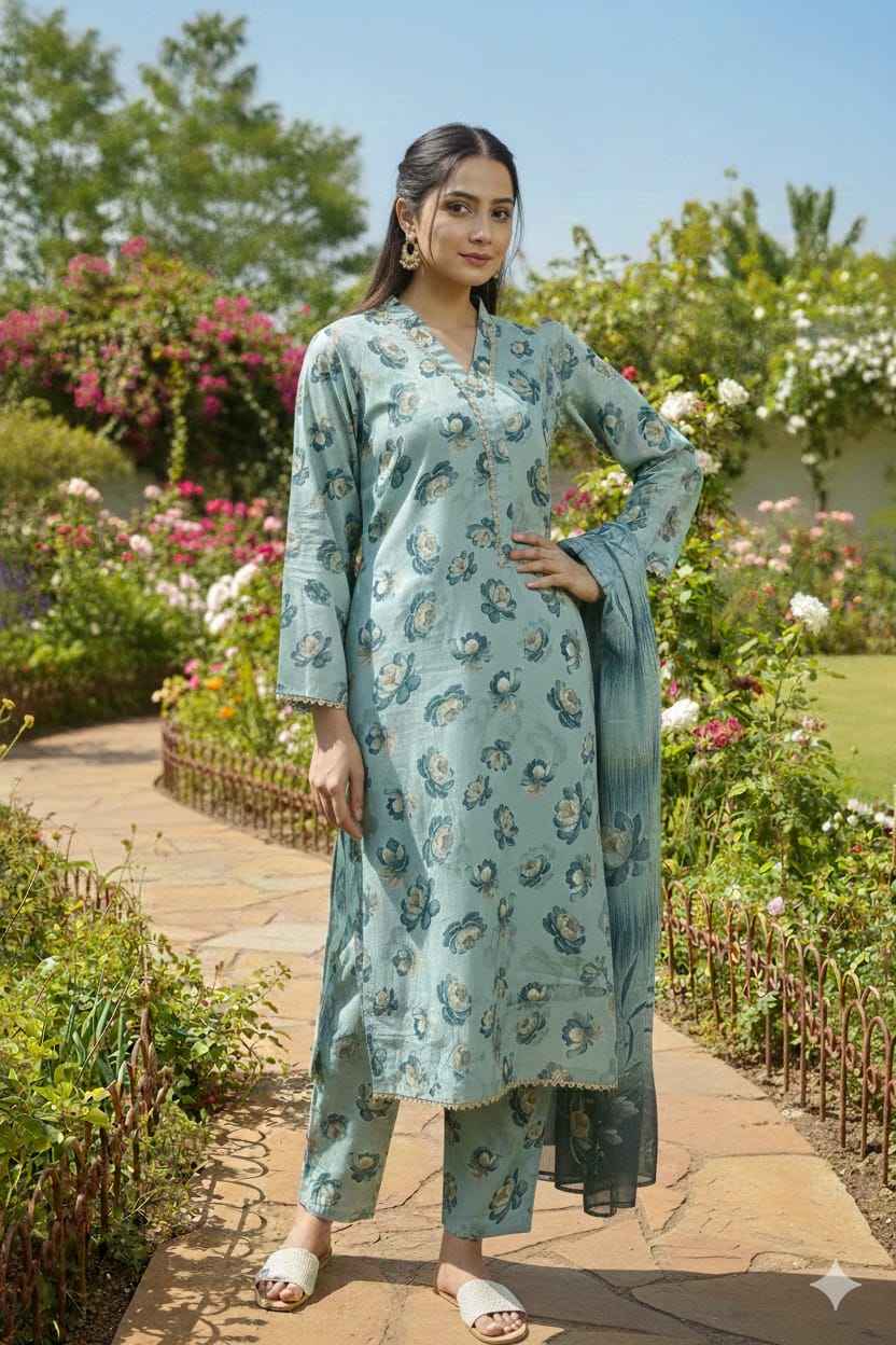 3 Pc Printed Karandi (Pret) - Image 4