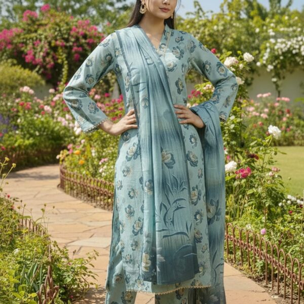 3 Pc Printed Karandi (Pret)