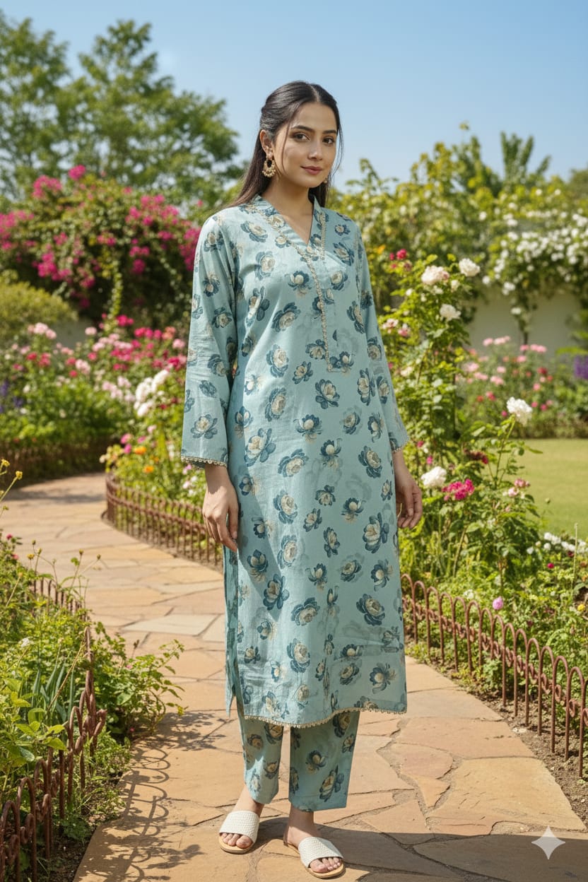 3 Pc Printed Karandi (Pret)