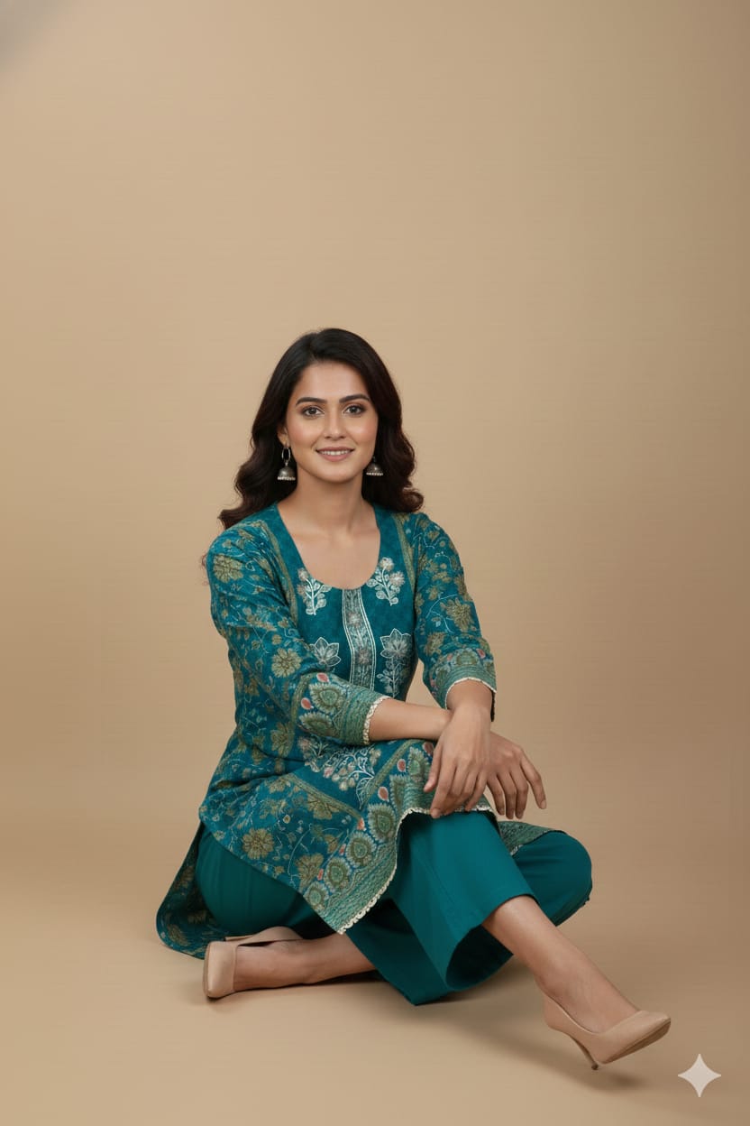 3 Pc Embroidered Dhanak (Pret)