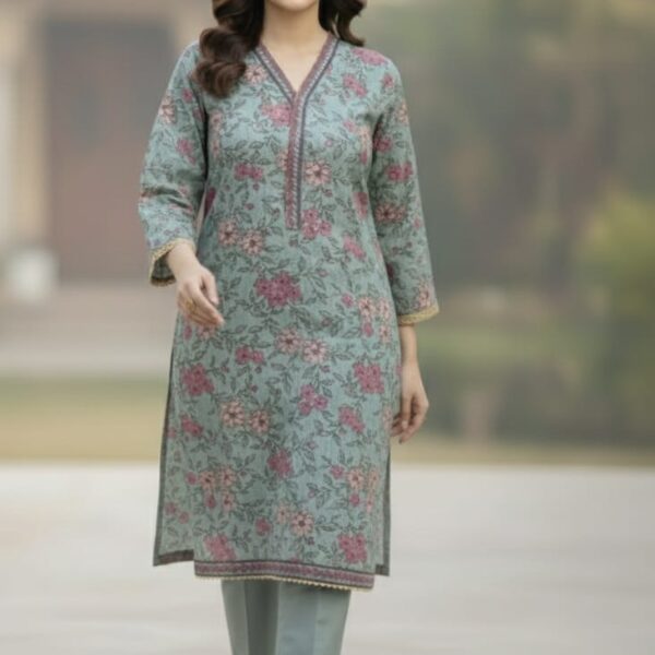 3 Pc Printed Khaddar (Pret)