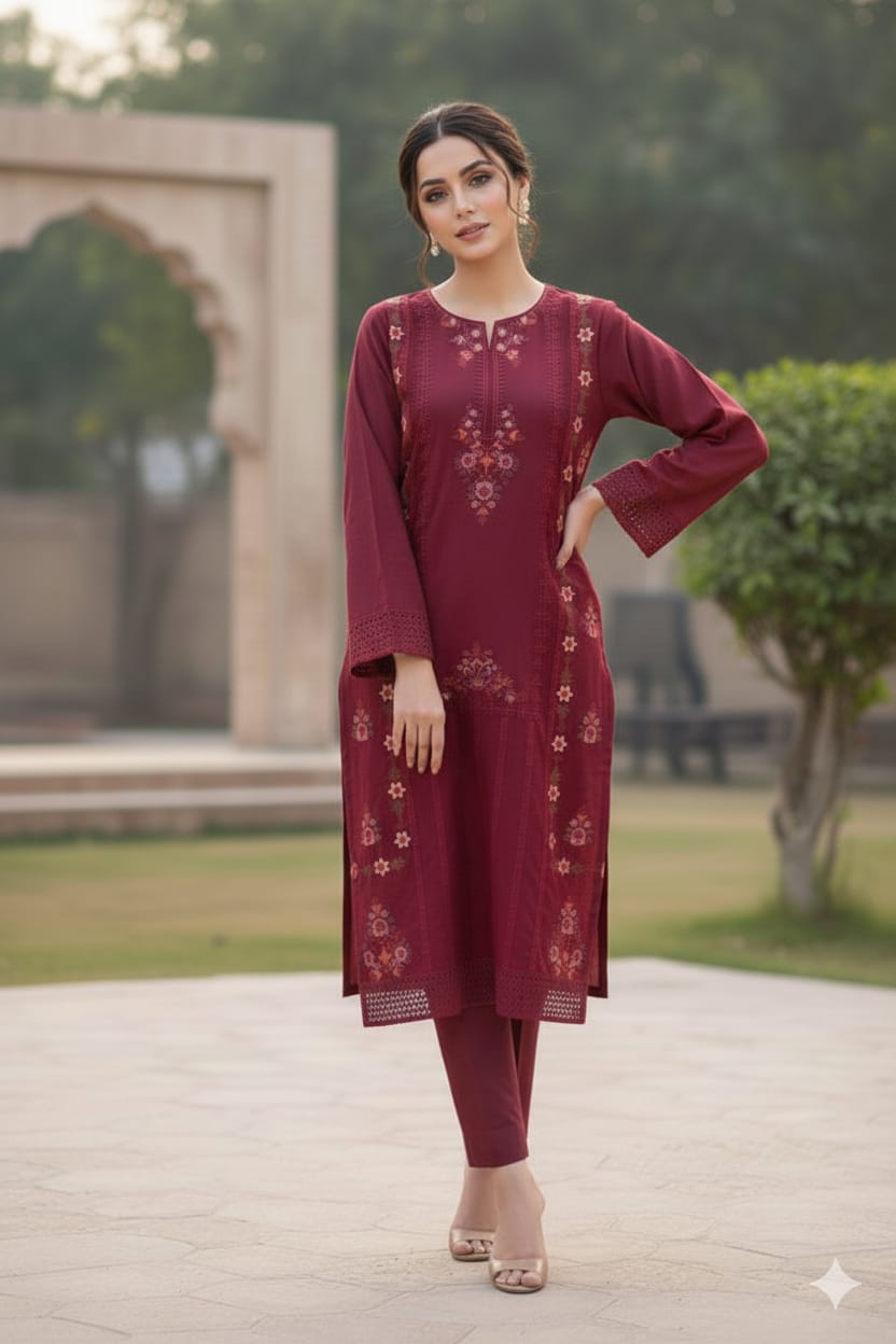 3 Pc Embroidered Cotton (Pret)