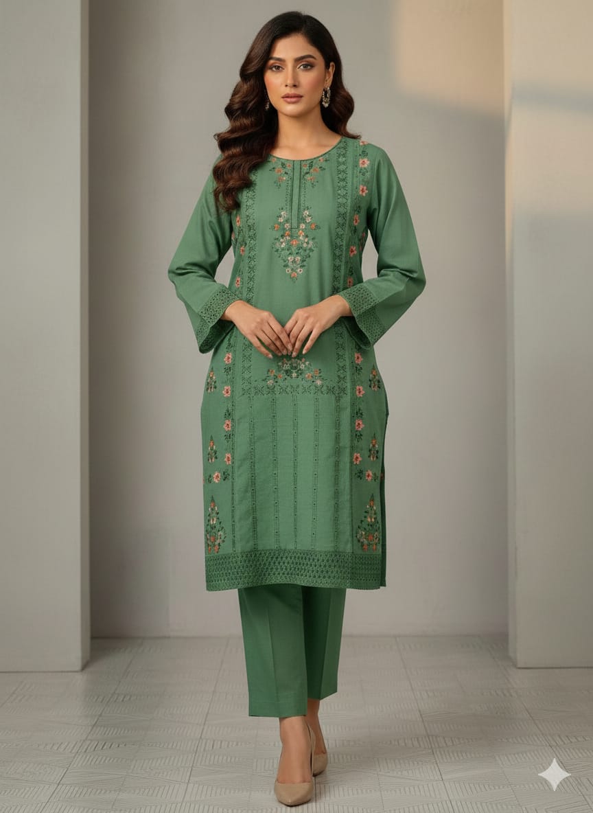 3 Pc Embroidered Cotton (Pret)