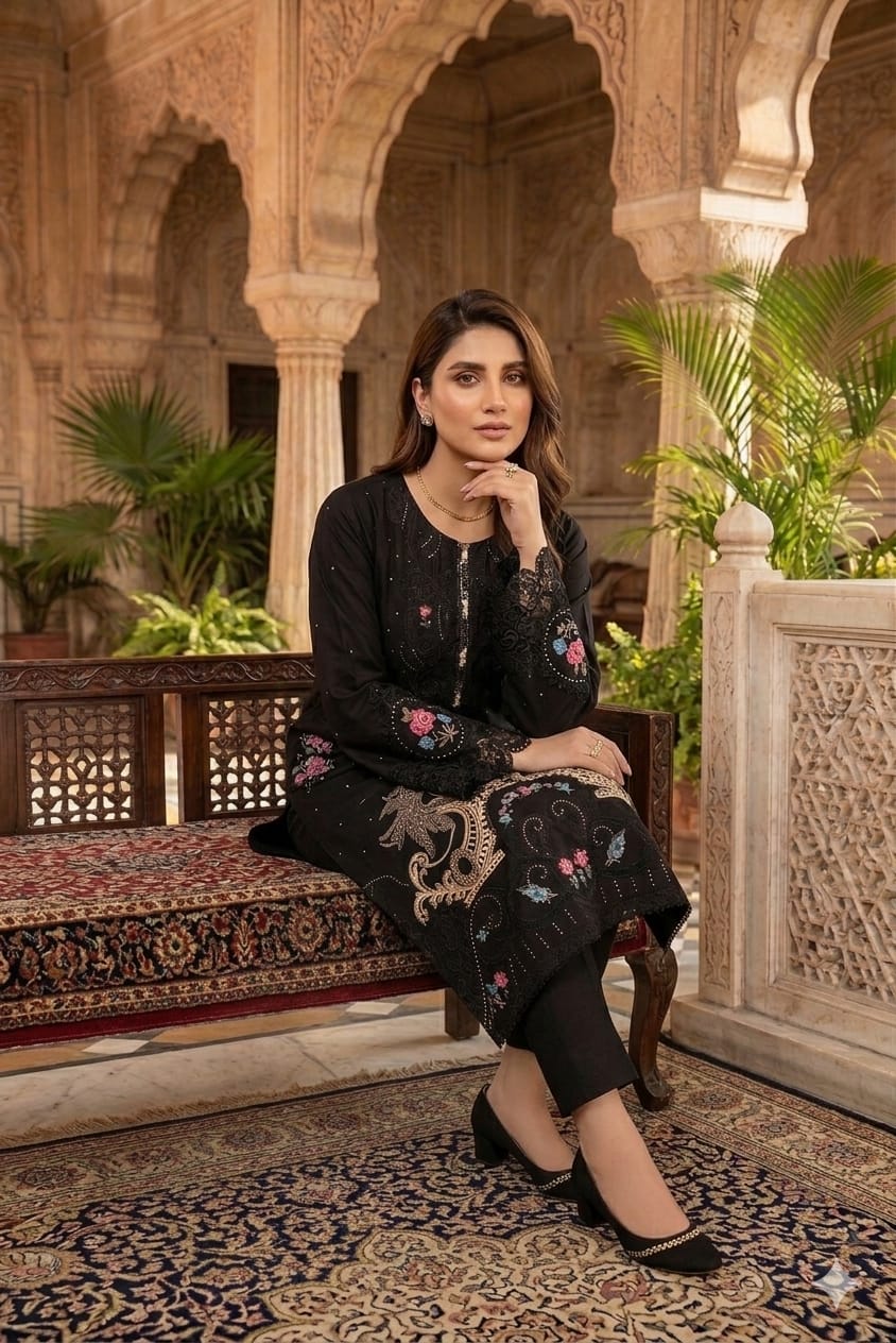 3 Pc Embroidered Lawn (Pret) - Image 4