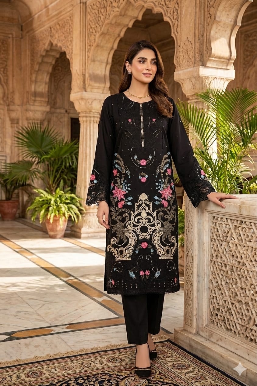3 Pc Embroidered Lawn (Pret)