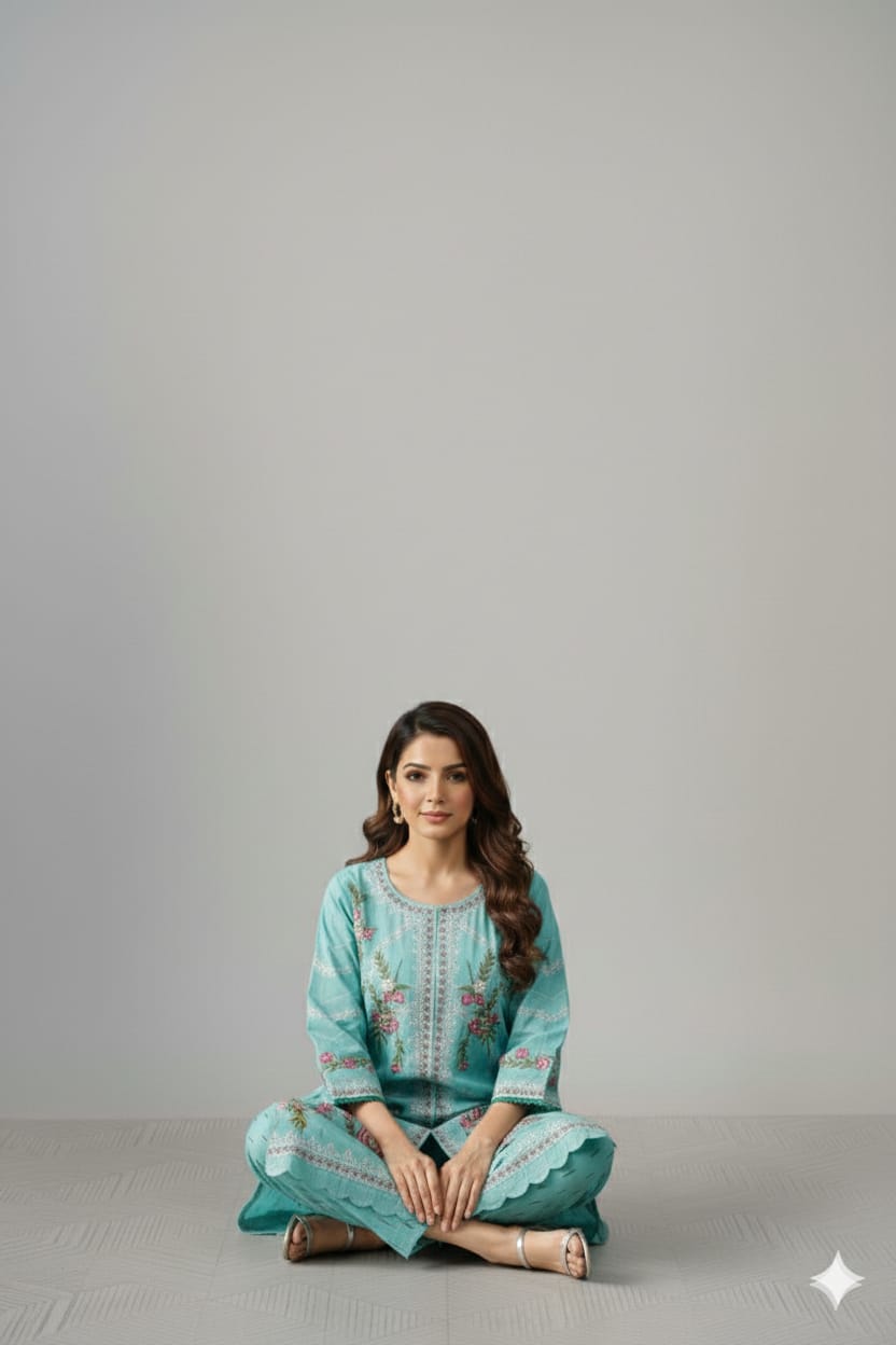 3 Pc Embroidered Lawn (Pret) - Image 3