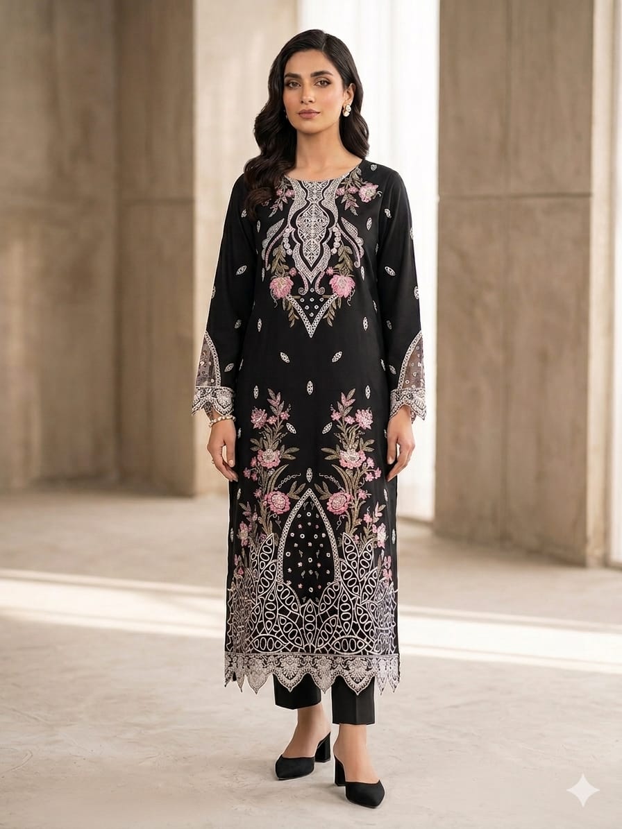 3Pc Embroidered Lawn (Pret) - Image 4