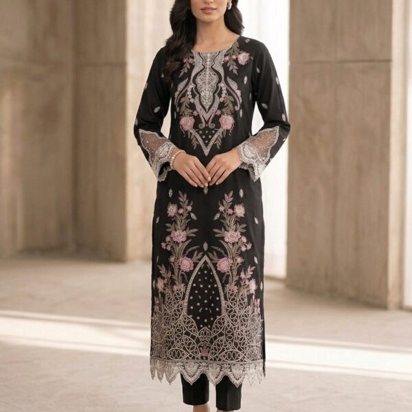 3Pc Embroidered Lawn (Pret)